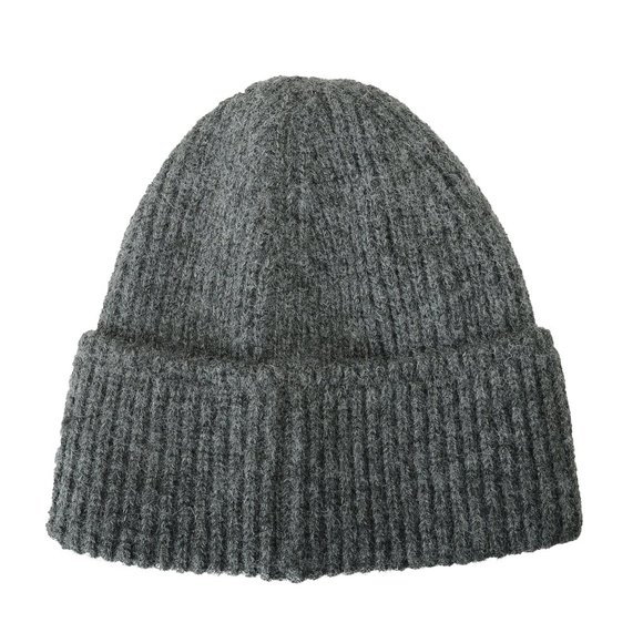 Moncler Unisex Gray 100% Wool Knitted Beanie Hat One Size - Picture 2 of 5